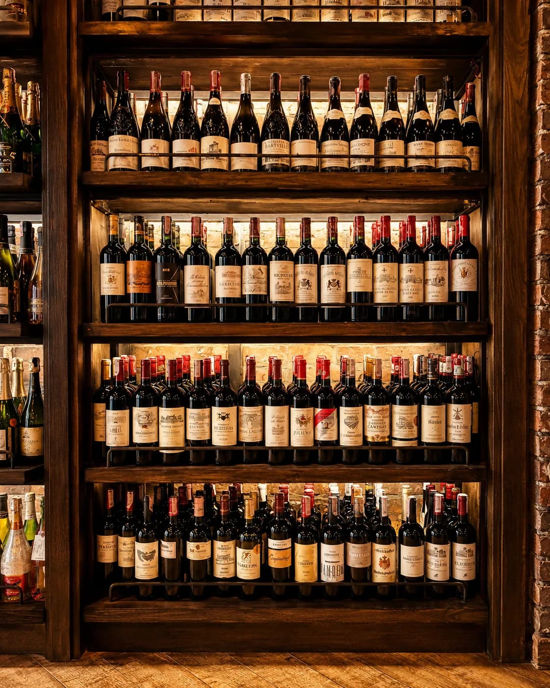 La cave à vins du Relais de l'Abbaye